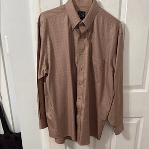 Jos. A. Bank Men’s Travelers Collection Brown Shirt